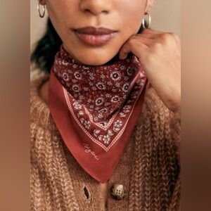 Sézane Gaston Foulard Scarf in Terracotta